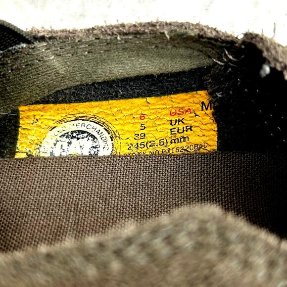 CAT Caterpillar Men's Gray Leather Slip-On Shoe Casual Loafer Thick Soles Size 6 - Picture 2 of 13